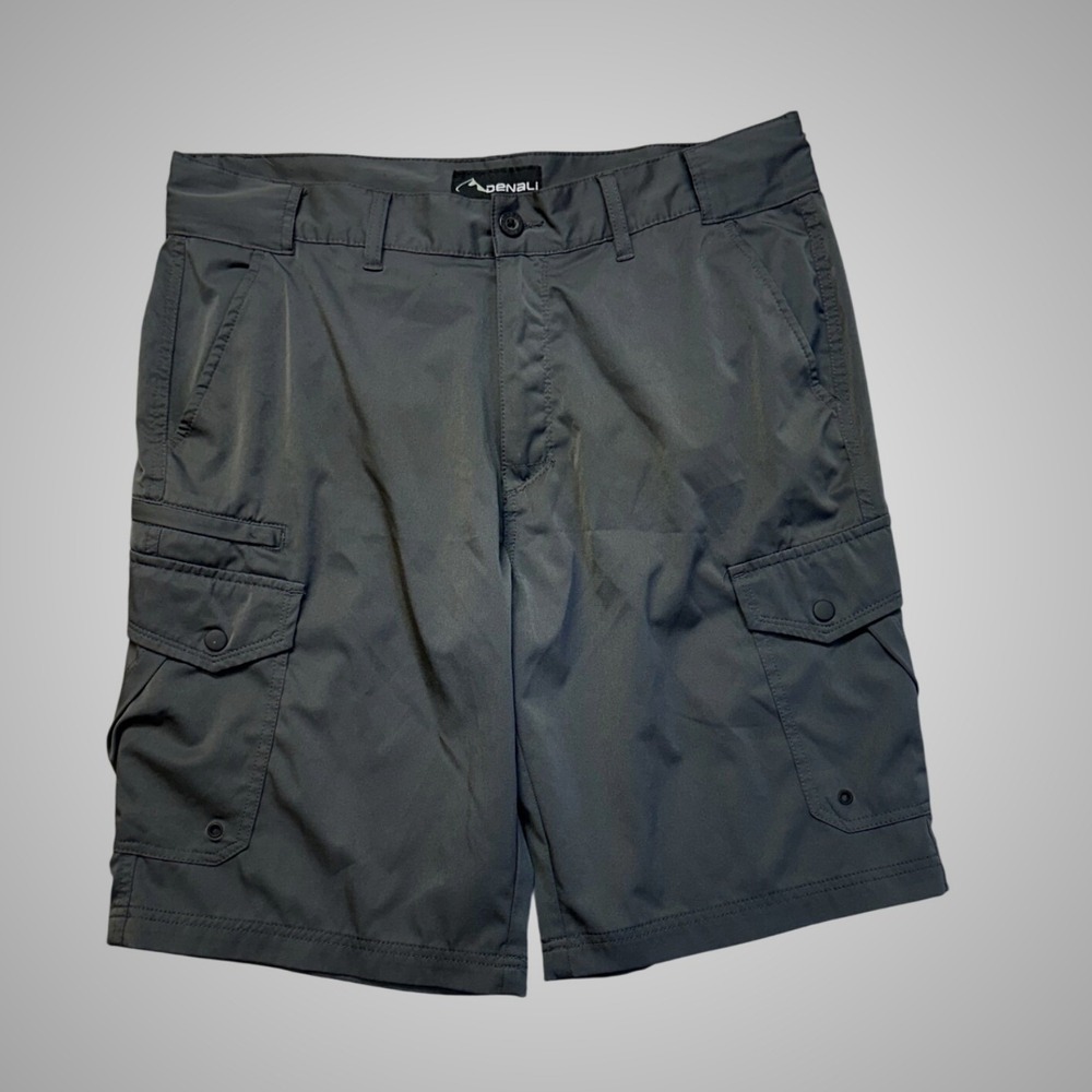 Denali Cargo Shorts Mens 36 Dark Grey Excellent Stretch Performance D459680S